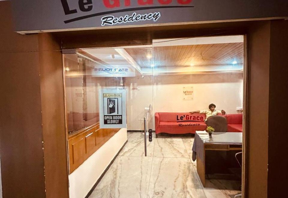 Reception area with front desk